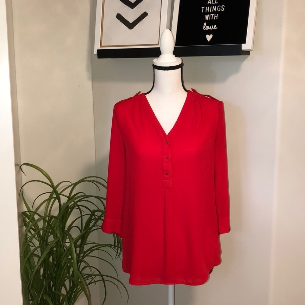 Express Red Top/Tunic - Picture 1 of 7